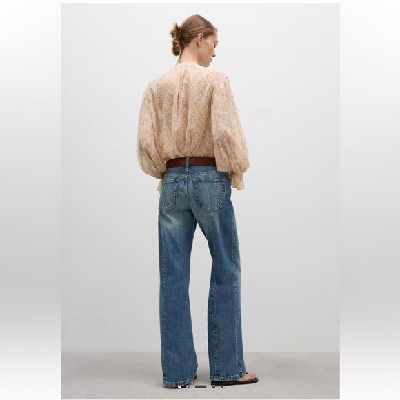 Mango Straight Jeans with Decorative Seams - 6, 28 - Picture 3 of 8